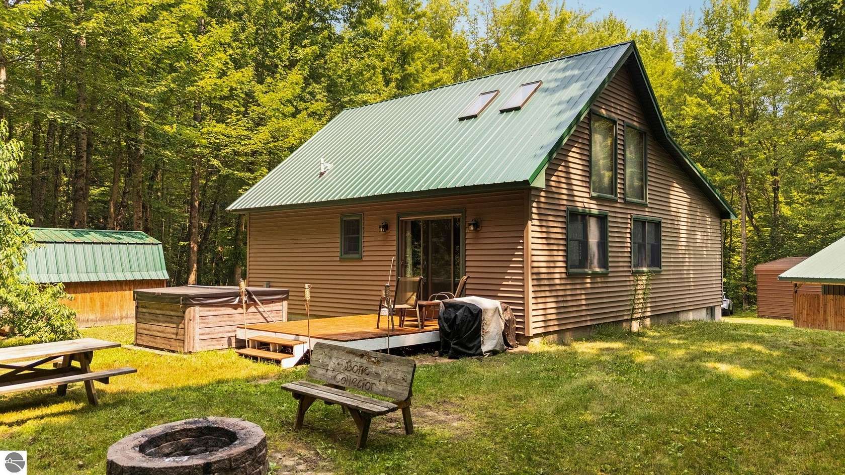 20 Acres of Recreational Land with Home for Sale in Thompsonville, Michigan