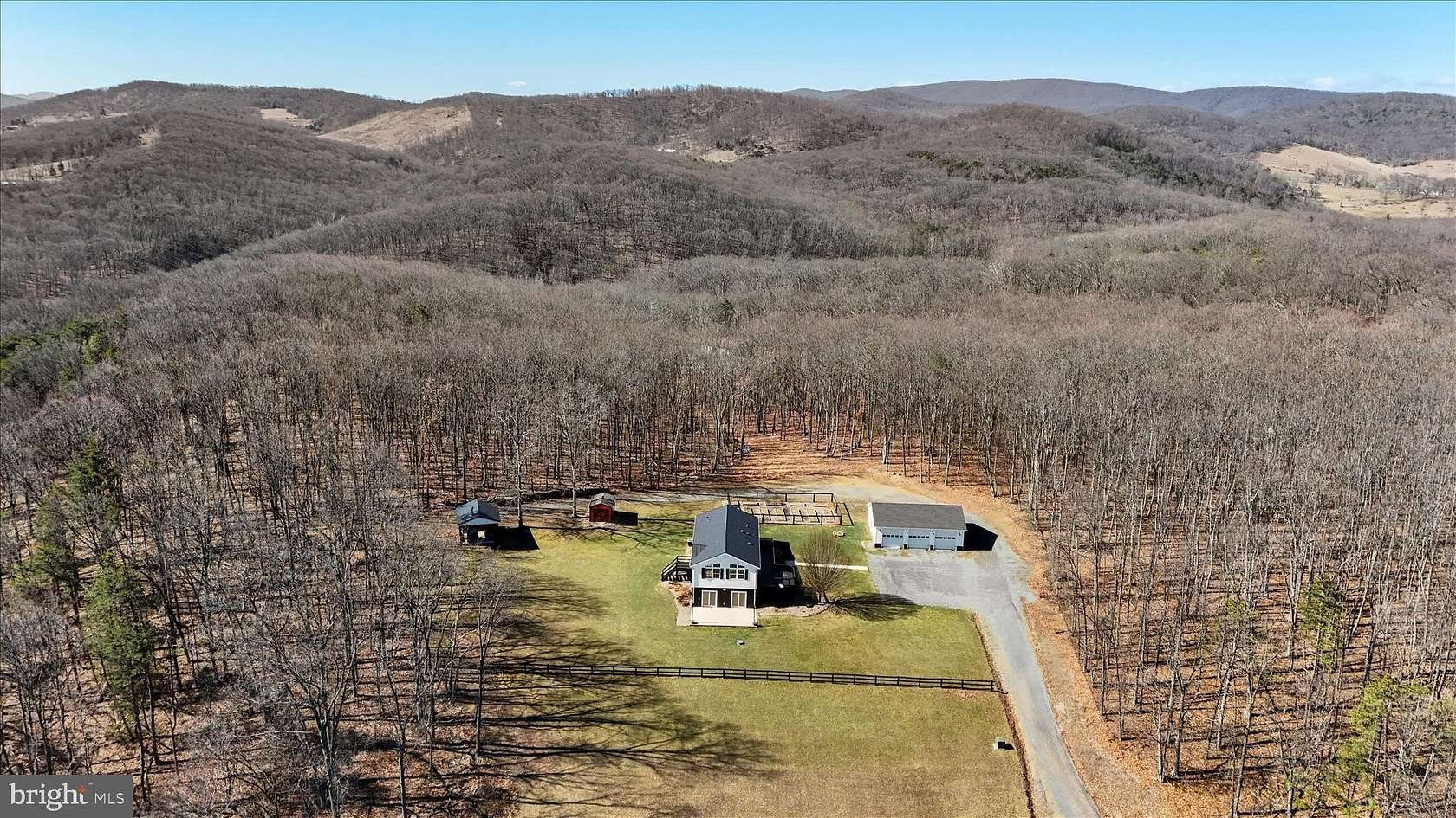 19.5 Acres of Recreational Land with Home for Sale in Augusta, West Virginia