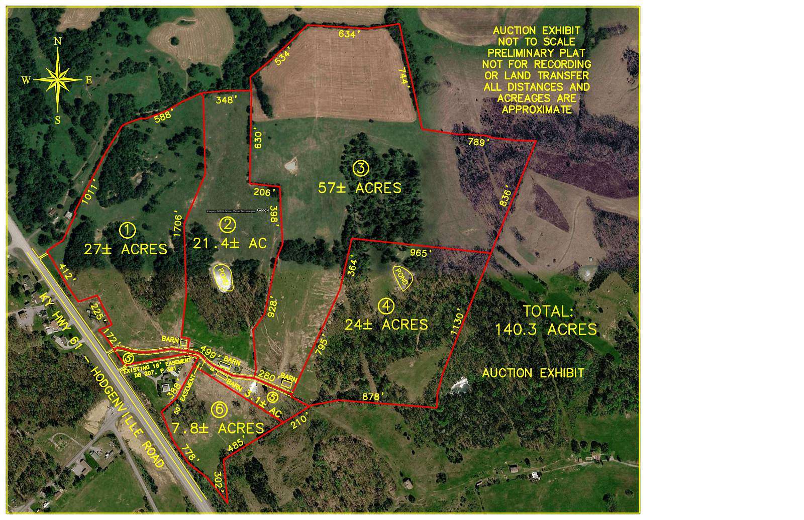 7.8 Acres of Land for Auction in Greensburg, Kentucky
