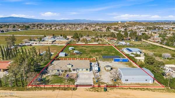 2.68 Acres of Land with Home for Sale in Palmdale, California