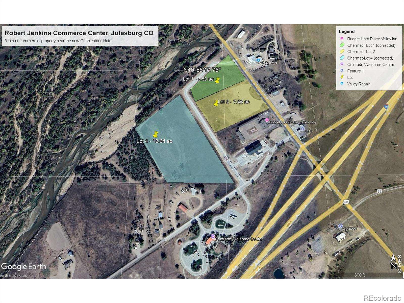 24.6 Acres of Commercial Land for Sale in Julesburg, Colorado