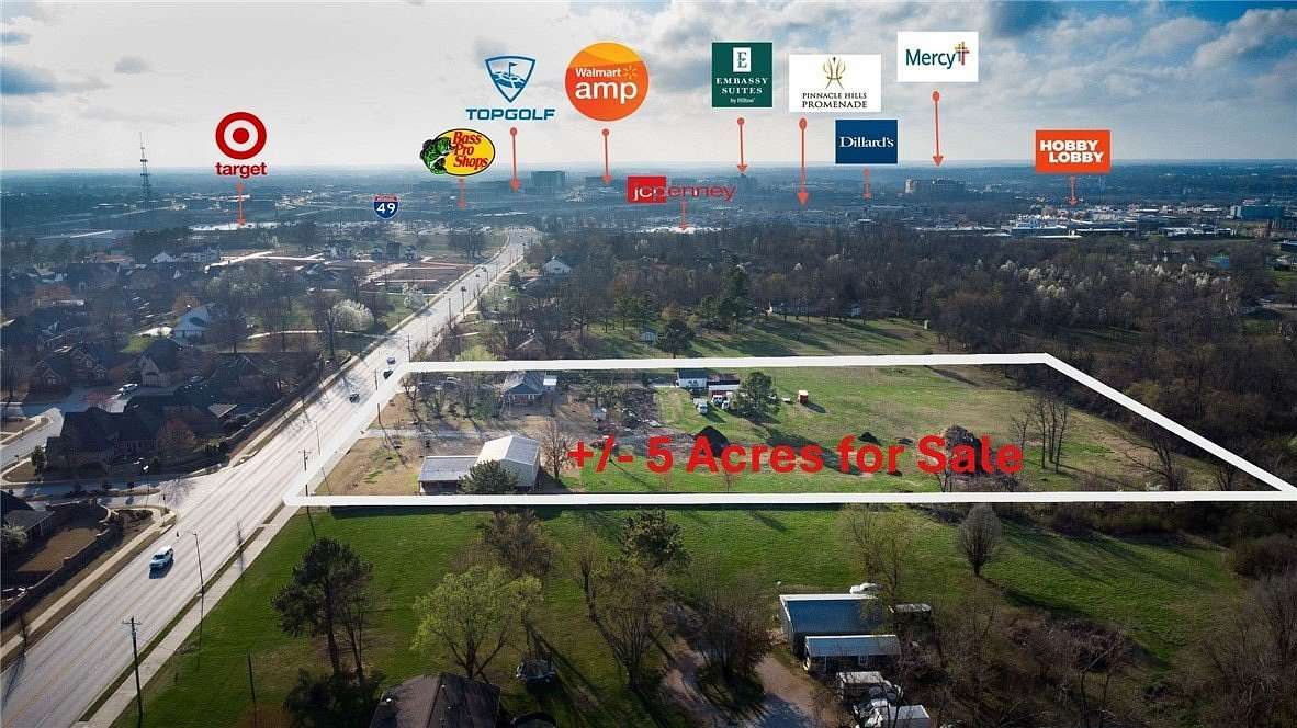 4.78 Acres of Land for Sale in Rogers, Arkansas