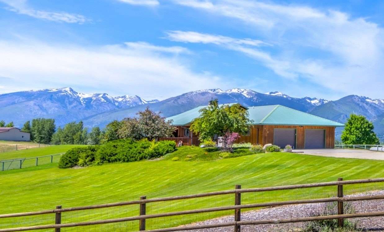 5 Acres of Land with Home for Sale in Corvallis, Montana