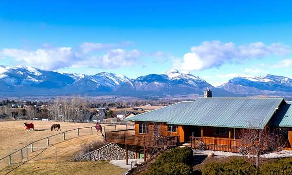 5 Acres of Land with Home for Sale in Corvallis, Montana