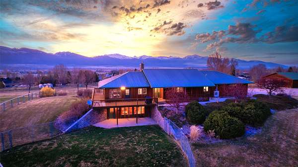 5 Acres of Land with Home for Sale in Corvallis, Montana