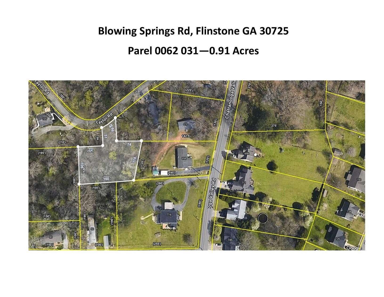 0.91 Acres of Residential Land for Sale in Flintstone, Georgia