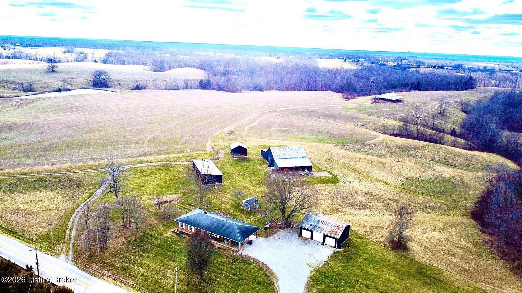 124 Acres of Land with Home for Sale in Waddy, Kentucky