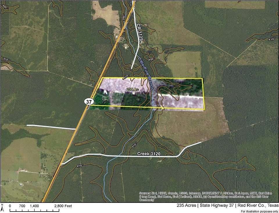 235 Acres of Recreational Land for Sale in Greenwood, Texas