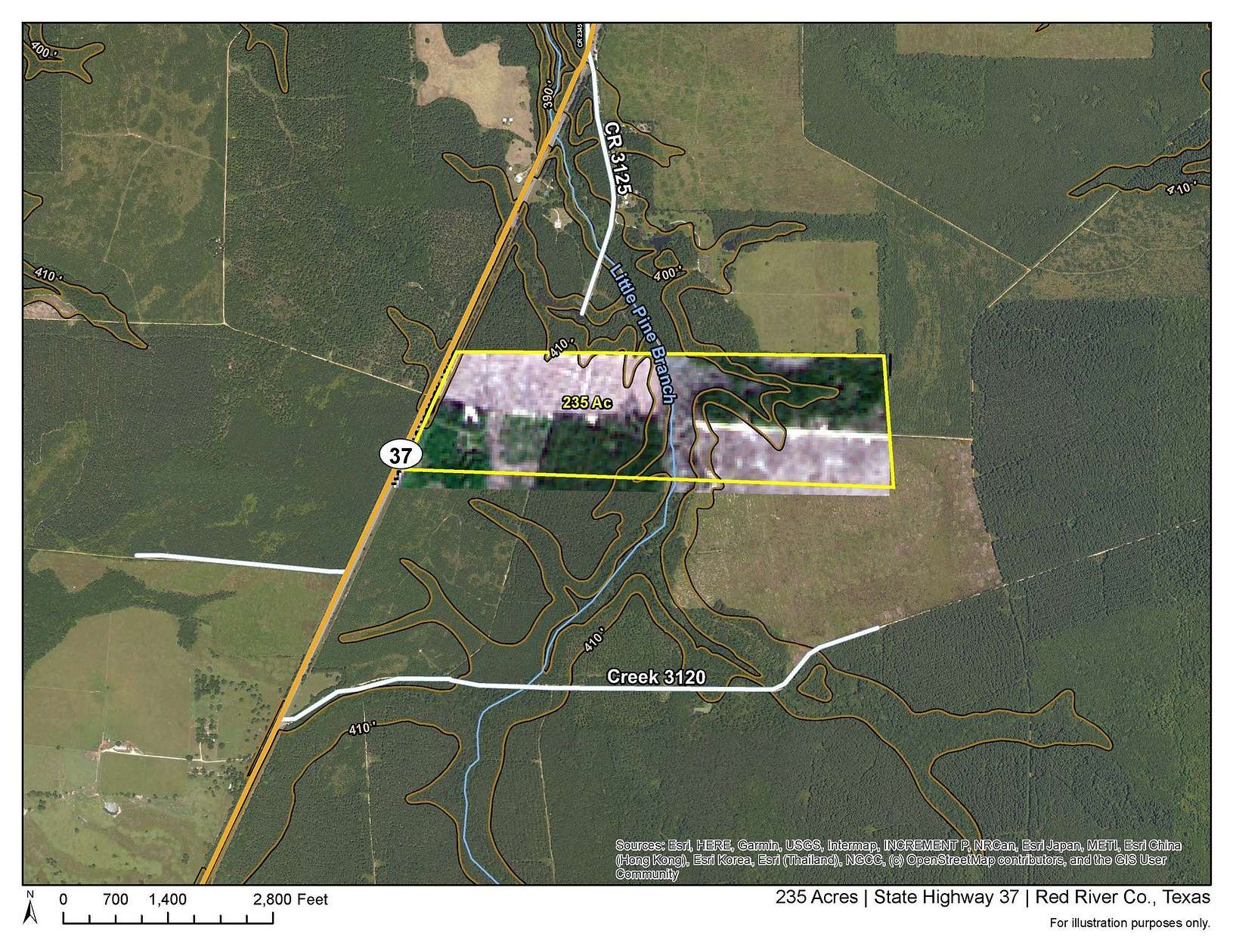 235 Acres of Recreational Land for Sale in Greenwood, Texas