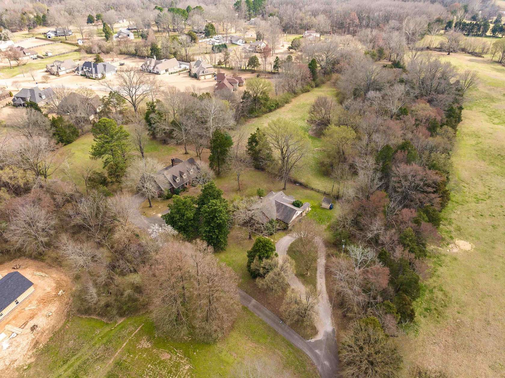 6.85 Acres of Land with Home for Sale in Somerville, Tennessee