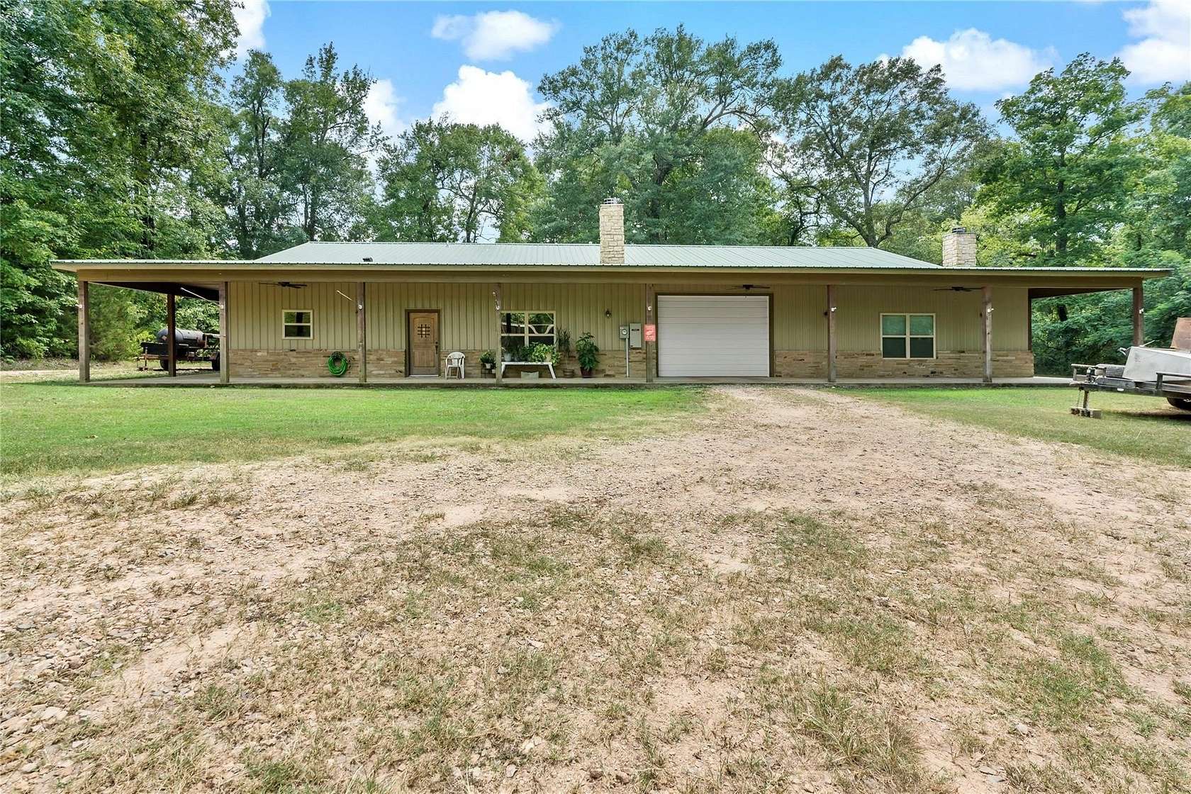 53.1 Acres of Recreational Land with Home for Sale in Bagwell, Texas