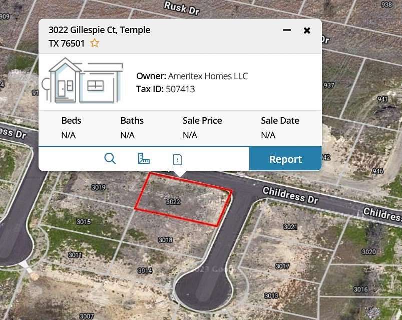 0.19 Acres of Residential Land for Sale in Temple, Texas