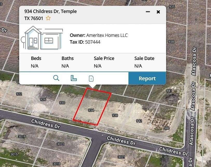0.18 Acres of Residential Land for Sale in Temple, Texas
