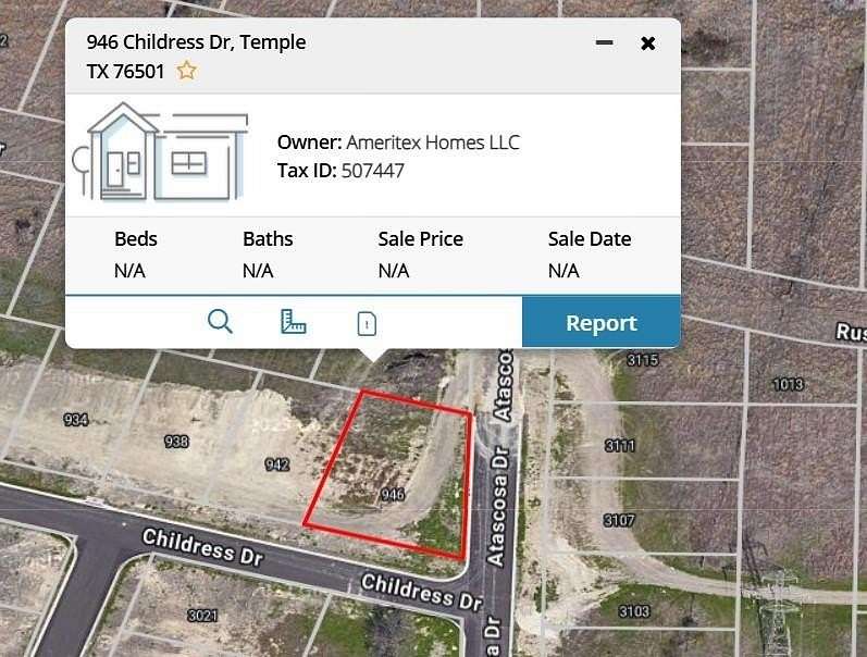 0.24 Acres of Residential Land for Sale in Temple, Texas