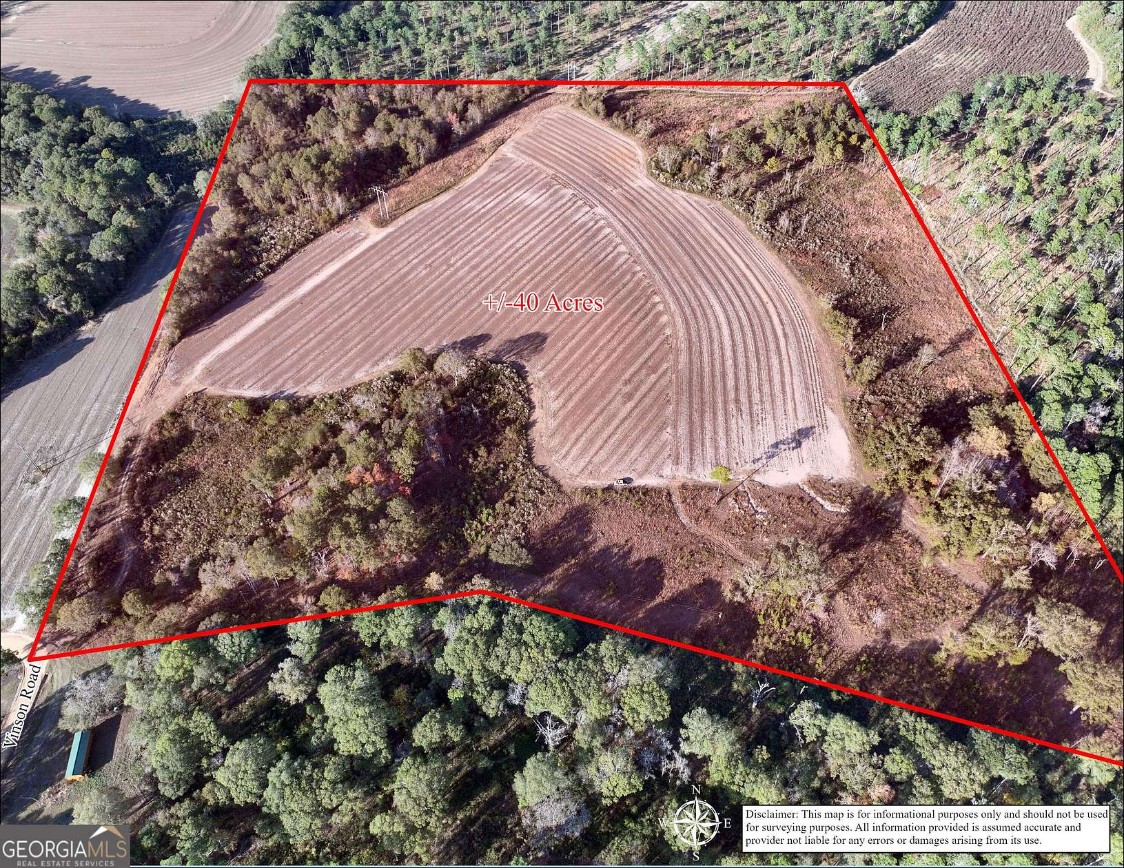 40 Acres of Recreational Land for Sale in Meigs, Georgia