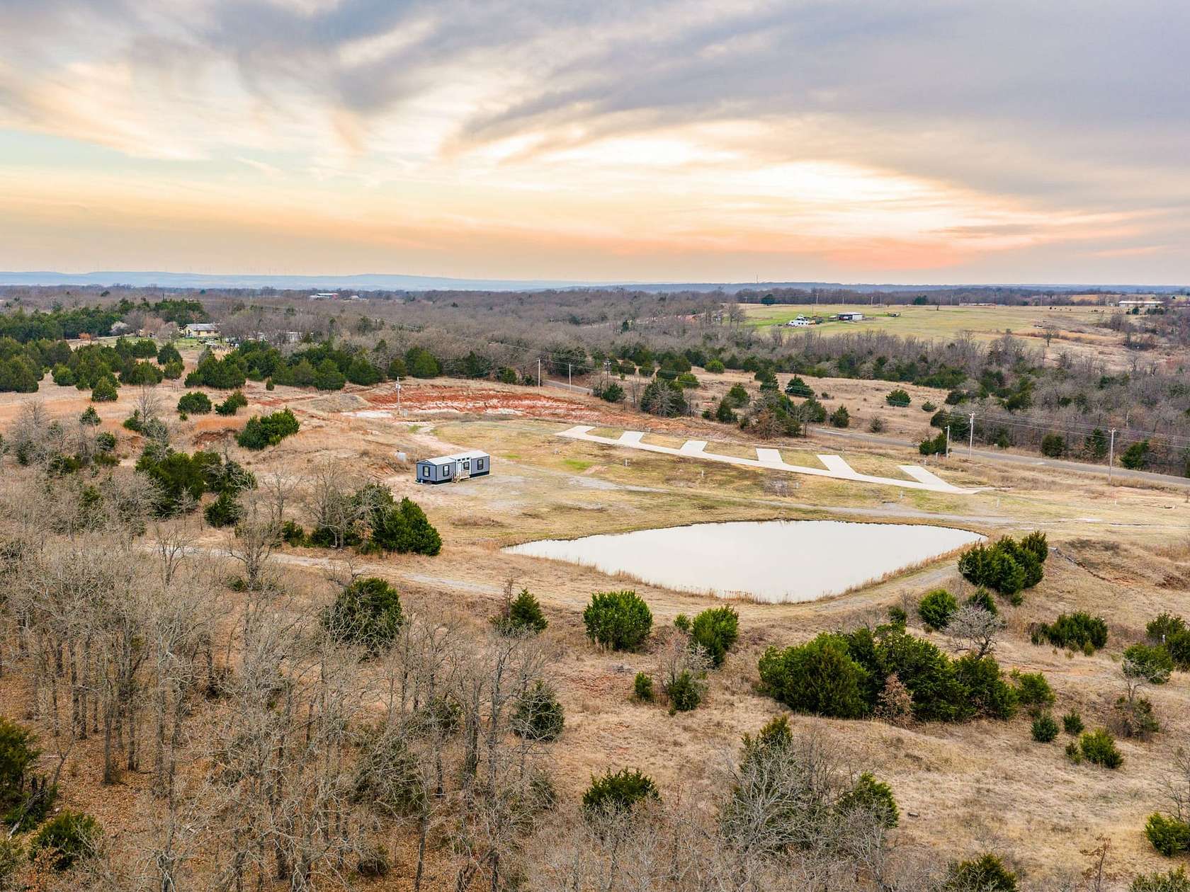 55 Acres of Recreational Land with Home for Sale in Wynnewood, Oklahoma