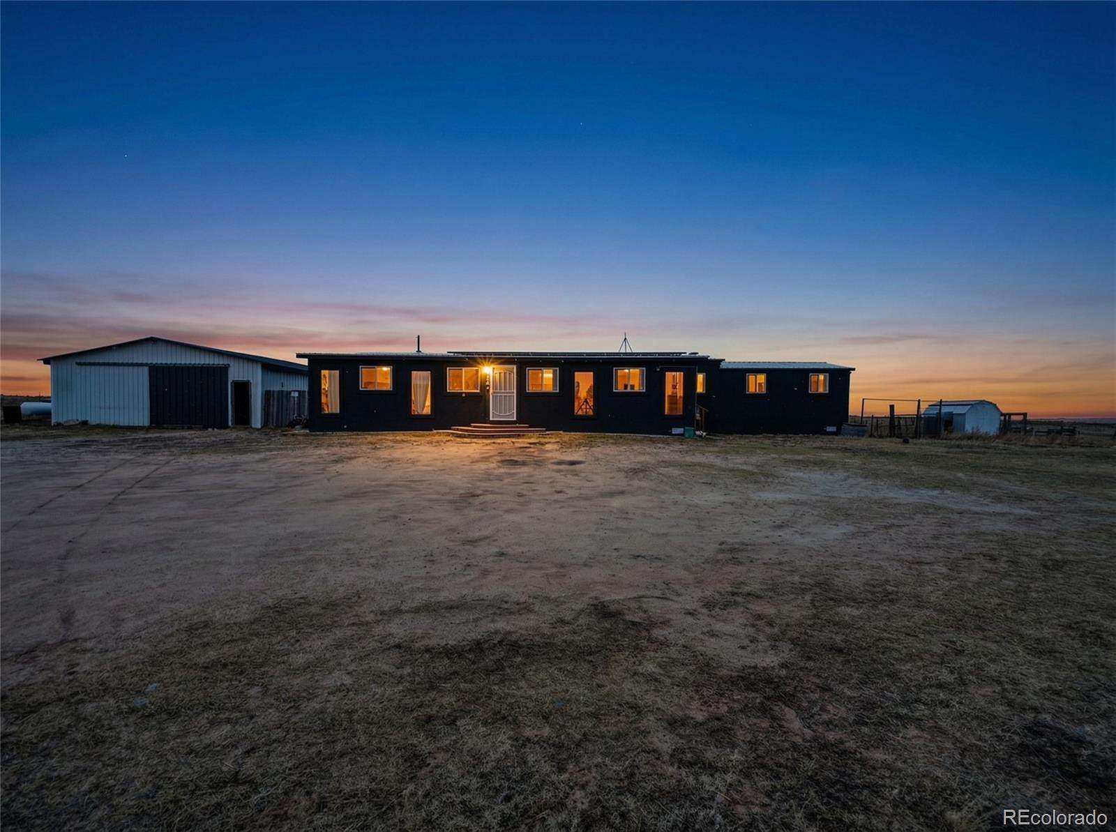 35.4 Acres of Agricultural Land with Home for Sale in Yoder, Colorado