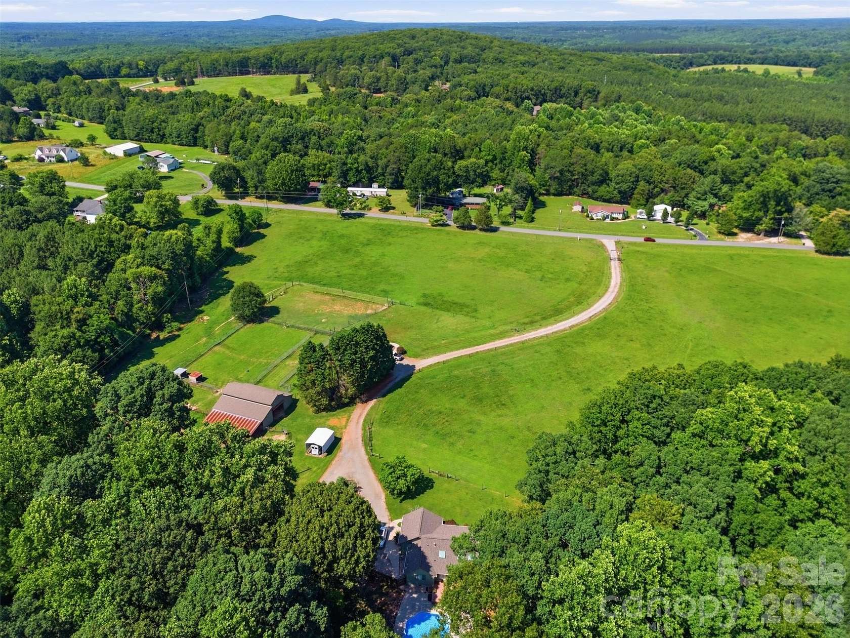 22.2 Acres of Land with Home for Sale in Iron Station, North Carolina