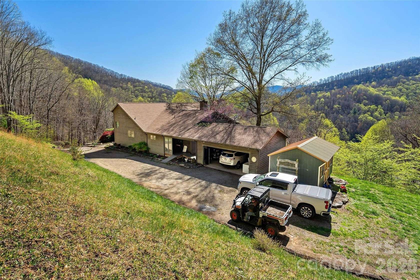 15.1 Acres of Land with Home for Sale in Burnsville, North Carolina