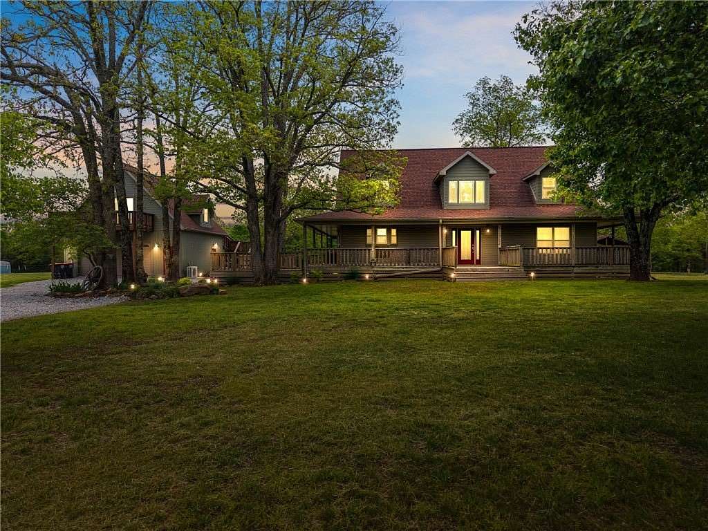 9.68 Acres of Land with Home for Sale in Garfield, Arkansas