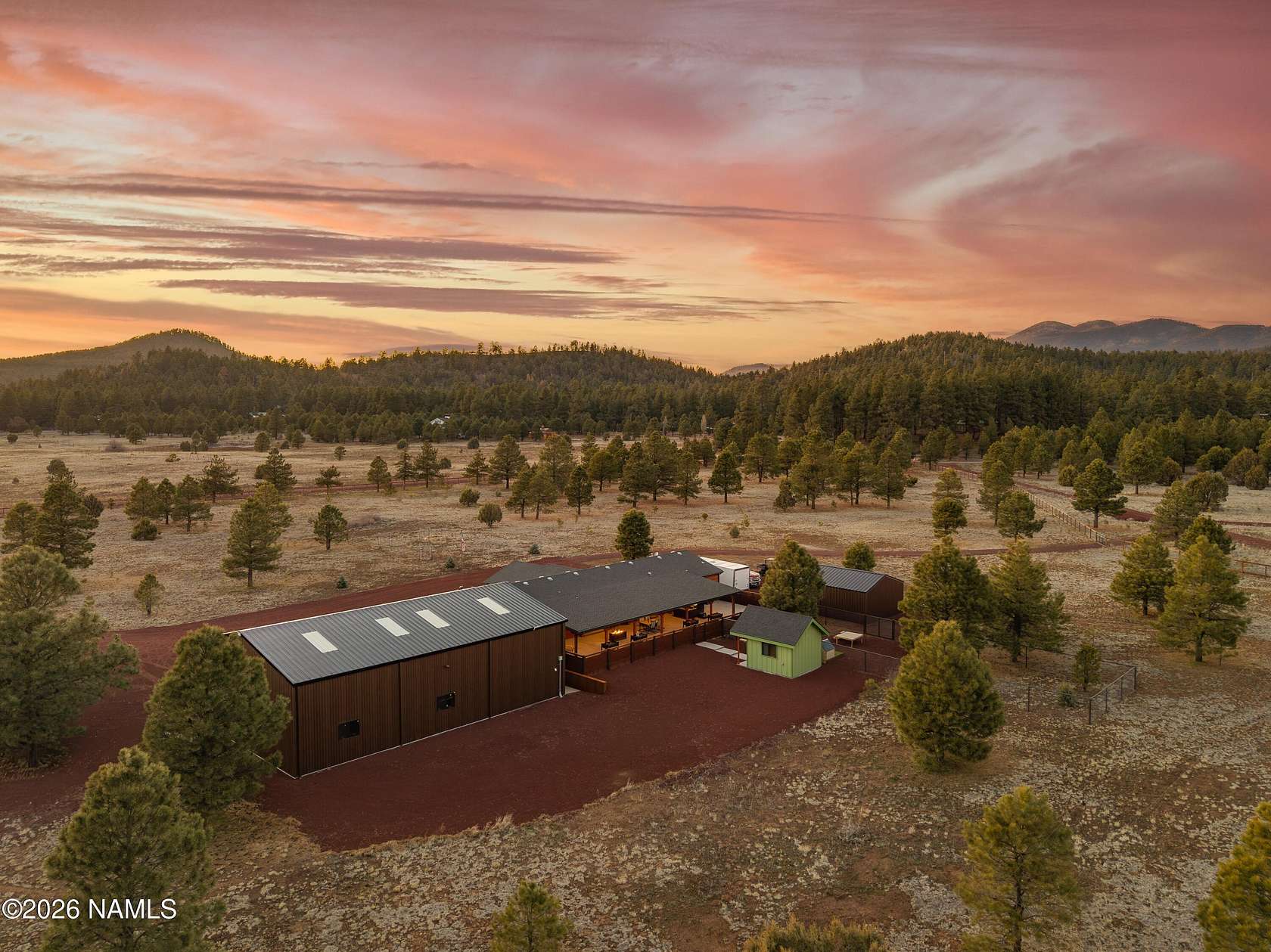 9 Acres of Land with Home for Sale in Parks, Arizona