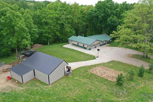 24.3 Acres of Land with Home for Sale in French Lick, Indiana