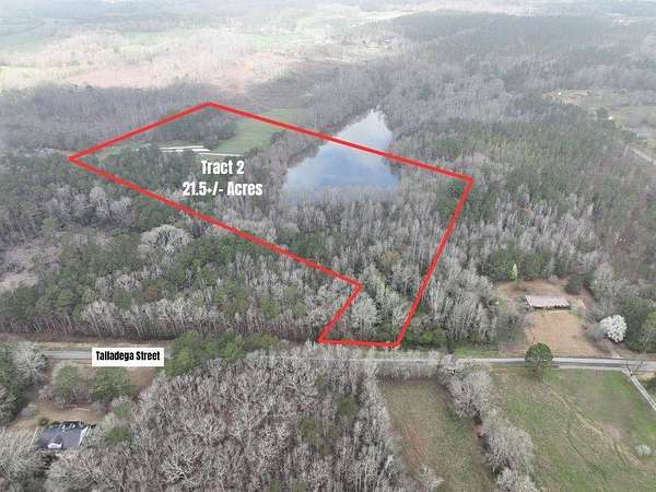 21 Acres of Recreational & Residential Land for Auction in Lineville, Alabama
