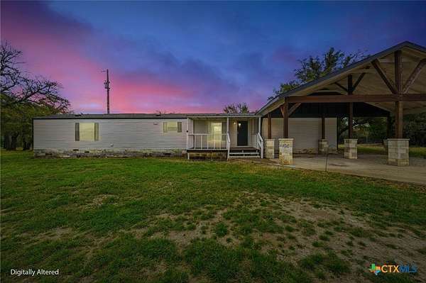 10.5 Acres of Recreational Land with Home for Sale in Kempner, Texas