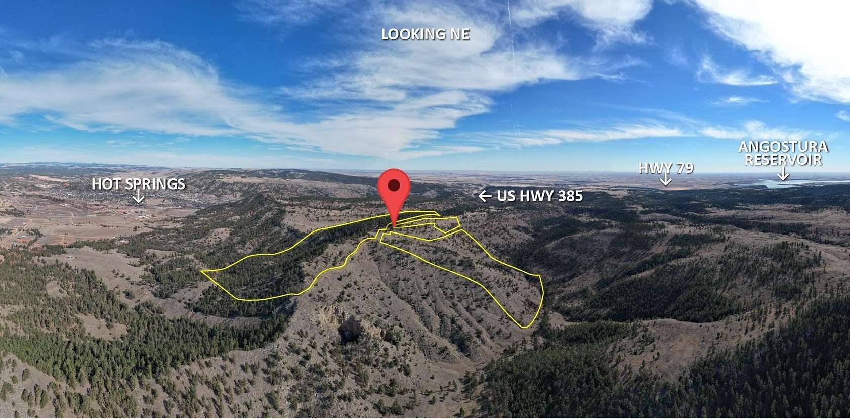 113 Acres of Agricultural Land for Sale in Hot Springs, South Dakota