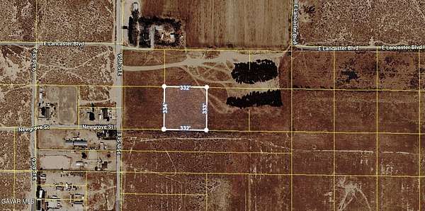 2.54 Acres of Land for Sale in Lancaster, California