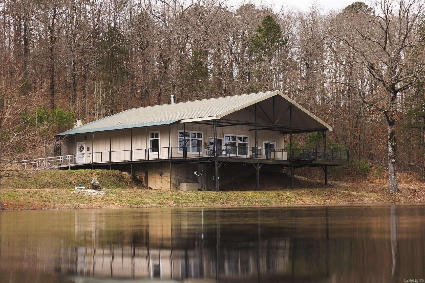 48.4 Acres of Recreational Land with Home for Sale in Oden, Arkansas