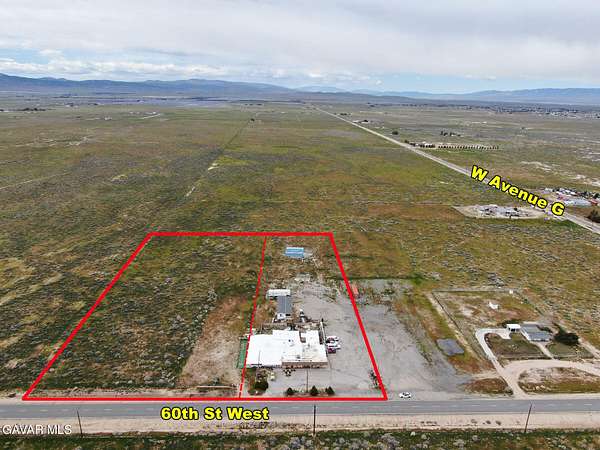 6.9 Acres of Improved Commercial Land for Sale in Lancaster, California