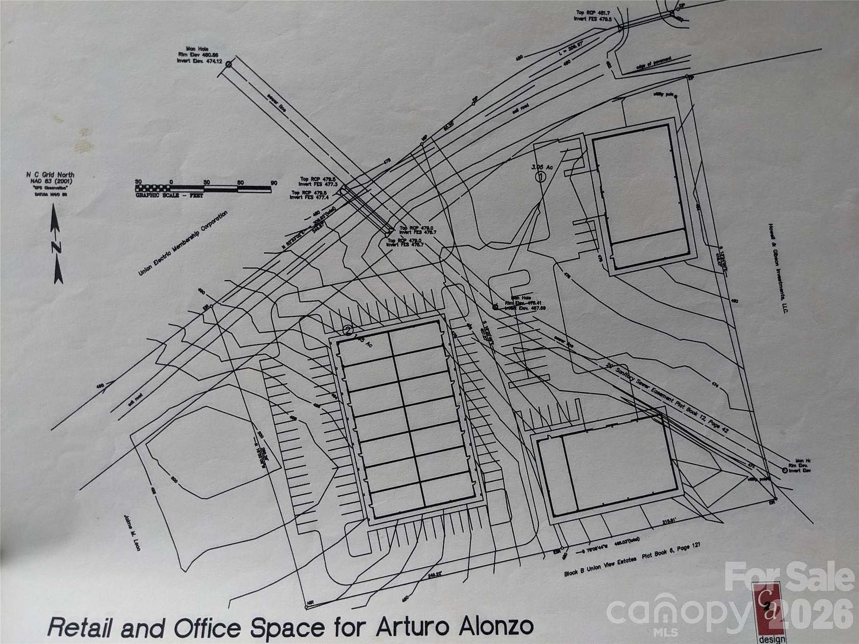 4.33 Acres of Commercial Land for Sale in Oakboro, North Carolina