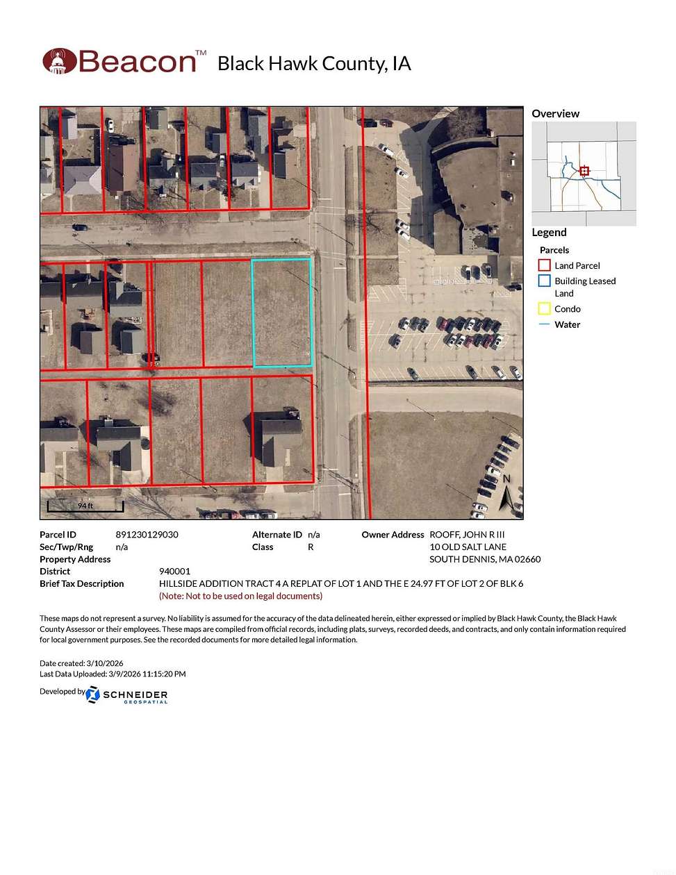 0.2 Acres of Residential Land for Sale in Waterloo, Iowa