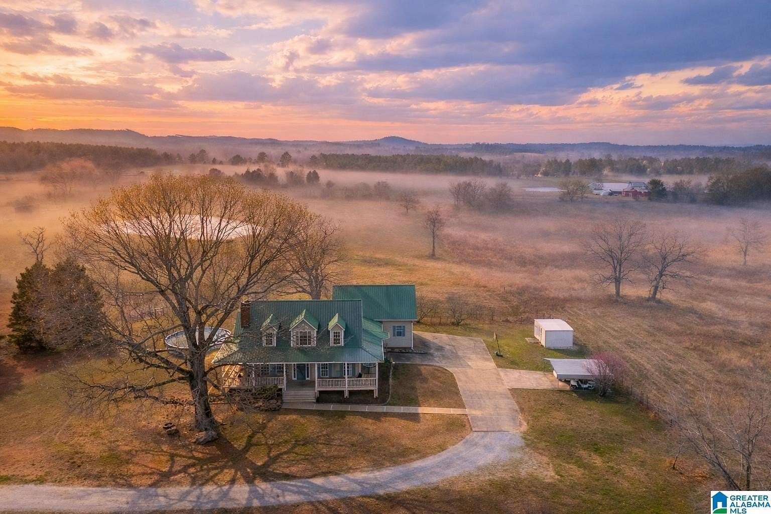 117 Acres of Agricultural Land with Home for Sale in Piedmont, Alabama