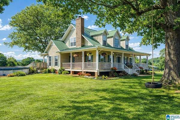 117 Acres of Agricultural Land with Home for Sale in Piedmont, Alabama