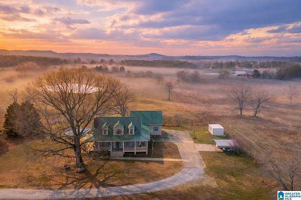 117 Acres of Agricultural Land with Home for Sale in Piedmont, Alabama