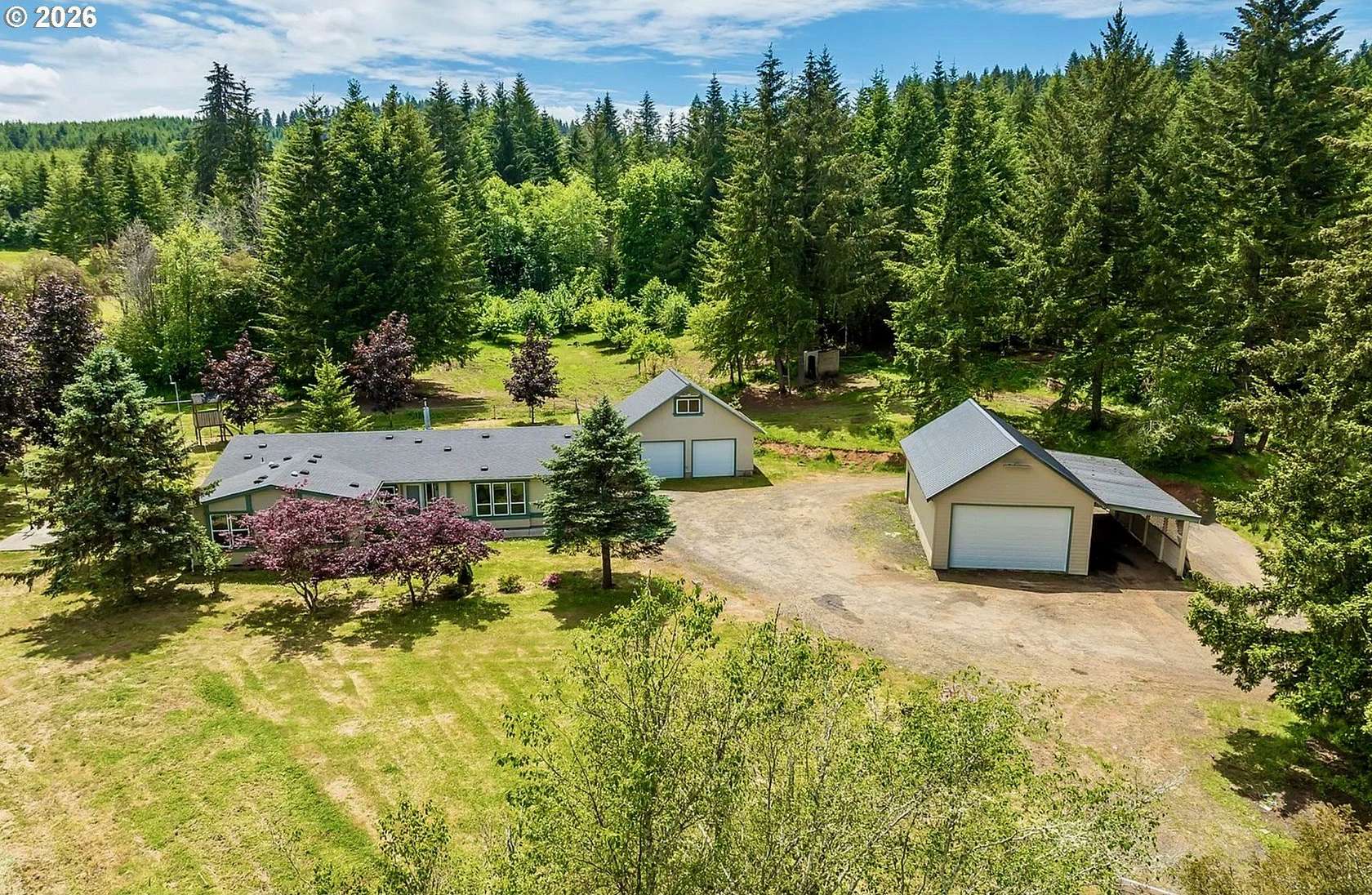 16 Acres of Land with Home for Sale in Elmira, Oregon