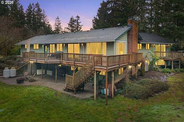 4.86 Acres of Land with Home for Sale in Scappoose, Oregon