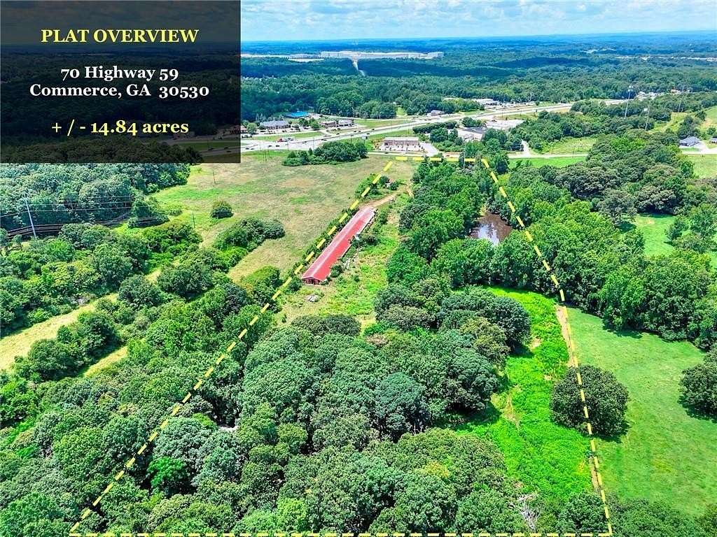 14.8 Acres of Commercial Land for Sale in Commerce, Georgia