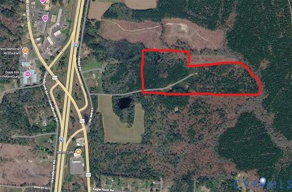 29.2 Acres of Recreational & Residential Land for Sale in Petersburg, Virginia