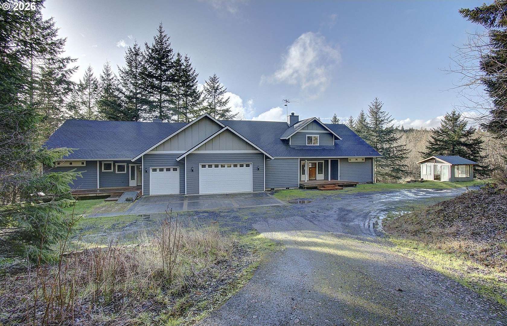 50 Acres of Recreational Land with Home for Sale in Deer Island, Oregon