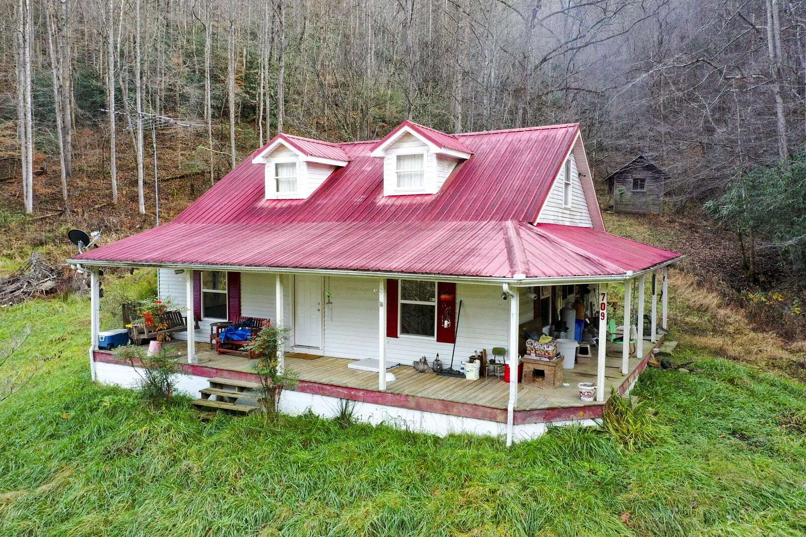 53.4 Acres of Land with Home for Sale in Del Rio, Tennessee