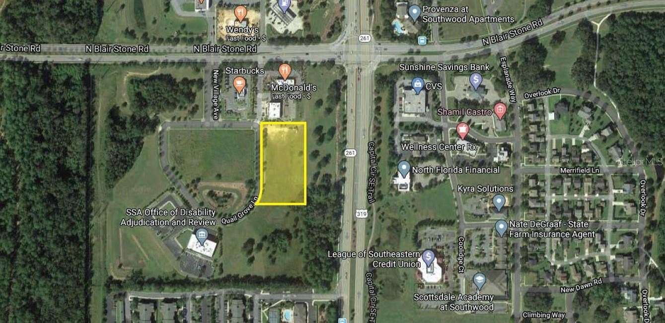 2.13 Acres of Commercial Land for Lease in Tallahassee, Florida