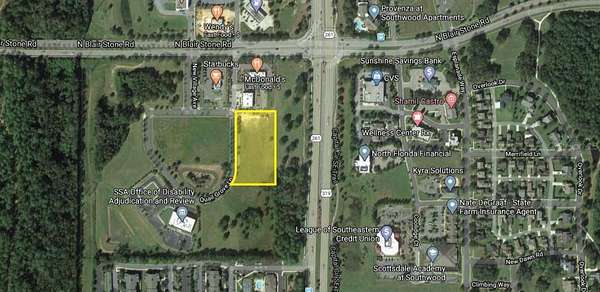 2.13 Acres of Commercial Land for Lease in Tallahassee, Florida