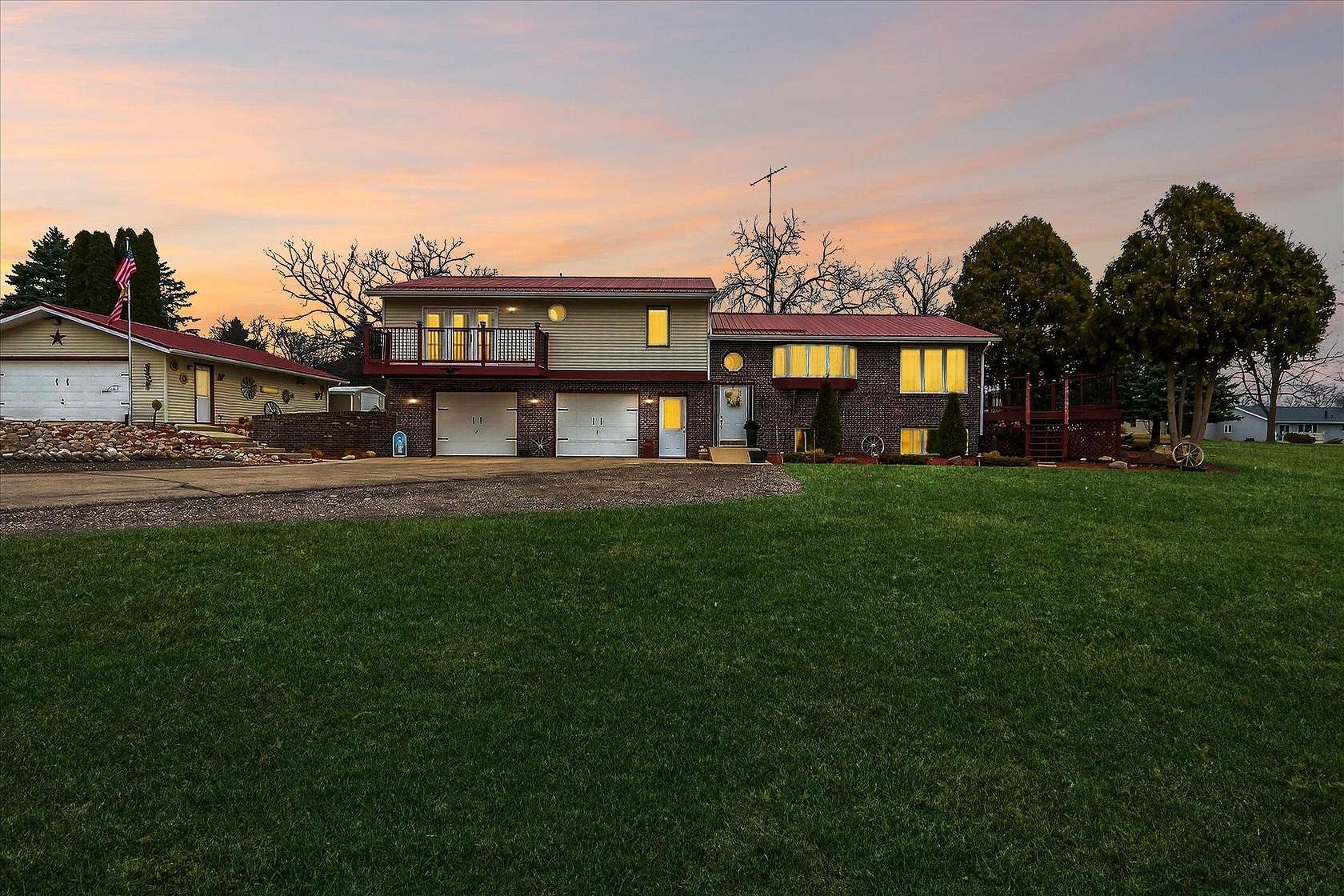 2.18 Acres of Land with Home for Sale in Janesville, Wisconsin