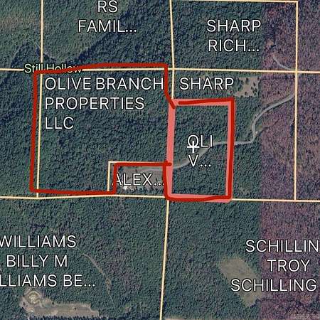 50 Acres of Recreational Land for Sale in Concord, Arkansas