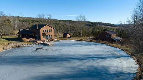37 Acres of Recreational Land with Home for Sale in Bainbridge, New York