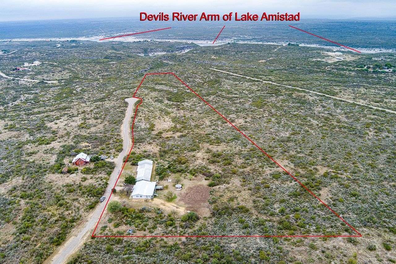 18.1 Acres of Recreational Land with Home for Sale in Del Rio, Texas