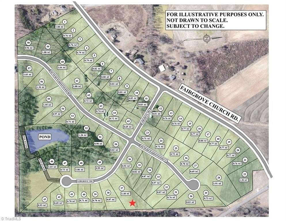 1.4 Acres of Residential Land for Sale in Browns Summit, North Carolina